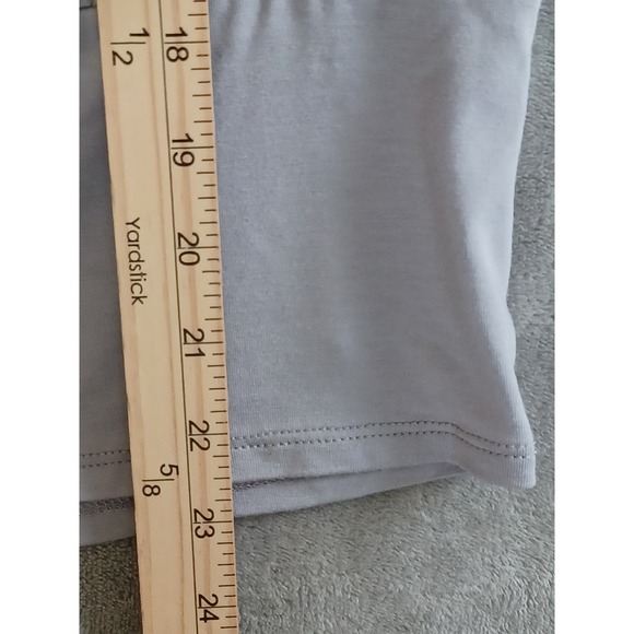 Nine West NWT Top Gray Cap Sleeve Keyhole Ruched Soft Stretch Party Casual Sz M - Picture 6 of 7